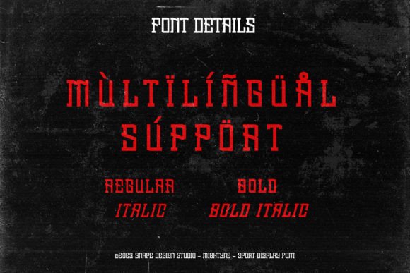 Mightyne Font PNG with transparent background - Preview 2