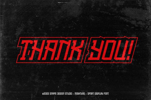 Mightyne Font PNG with transparent background - Preview 4