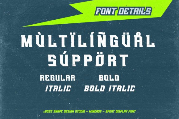 Mineros Font PNG with transparent background - Preview 2