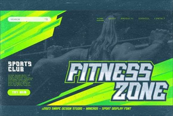 Mineros Font PNG with transparent background - Preview 3