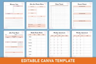 Printable Beauty Planner Canva Template Graphic by Mustafiz · Creative ...