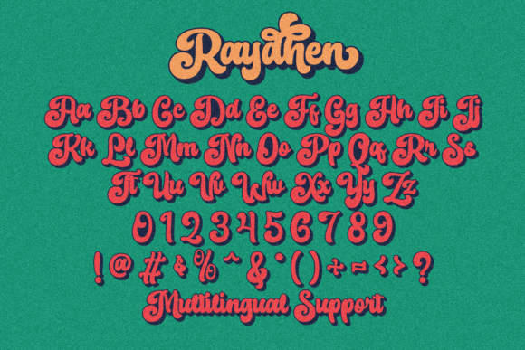 Raydhen Font PNG with transparent background - Preview 1