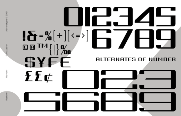 Restore Font PNG with transparent background - Preview 6
