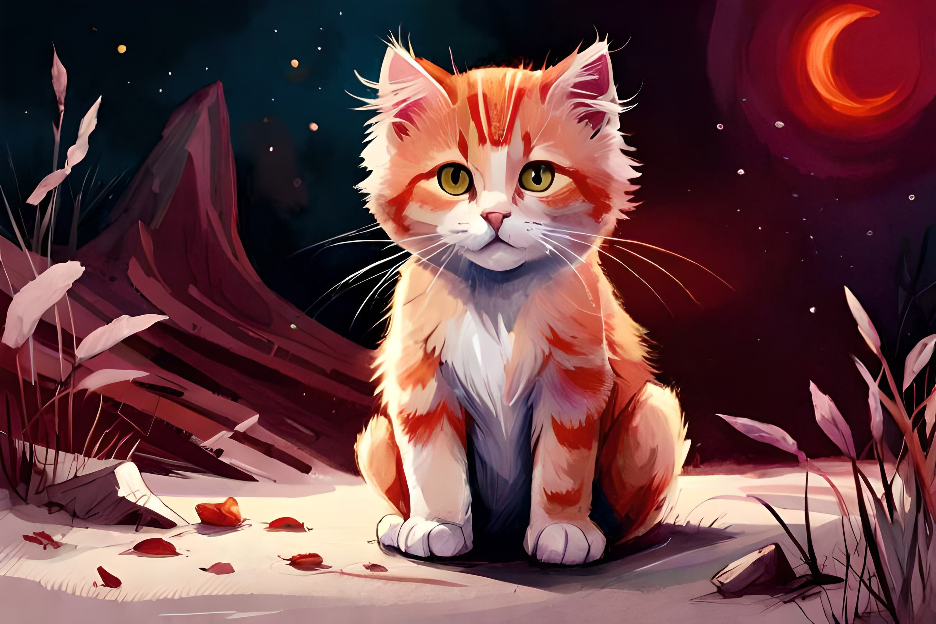 Watercolor Cute Cat Graphic by 1xMerch · Creative Fabrica