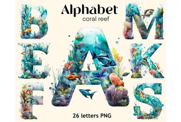 Alphabet 26 Floral Letters Clipart Graphic by HelloMyPrint · Creative ...