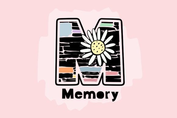 Daisy Grunge Font PNG with transparent background - Preview 1