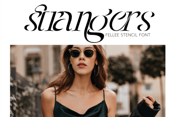 Fellee Stencil Font - Preview 1