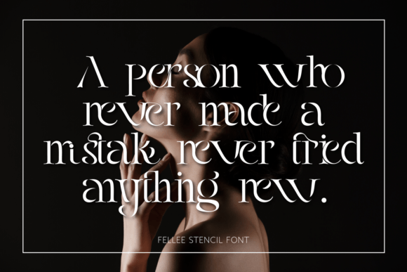 Fellee Stencil Font - Preview 4