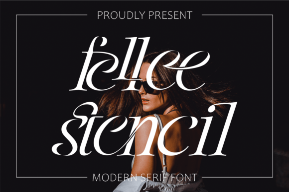 Fellee Stencil Font - Preview 6
