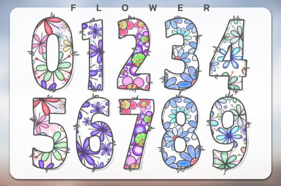 Flower Font - Preview 2