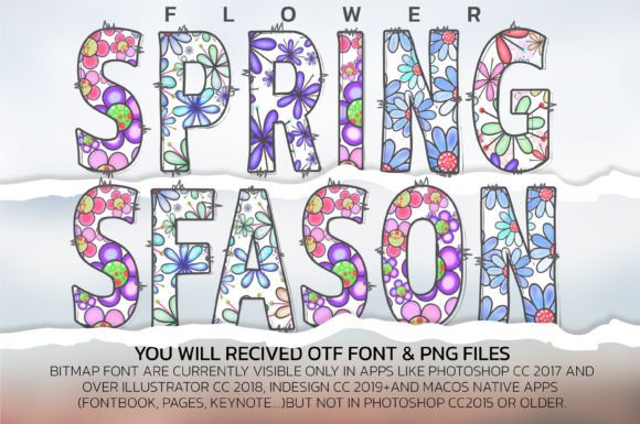 Flower Font - Preview 3