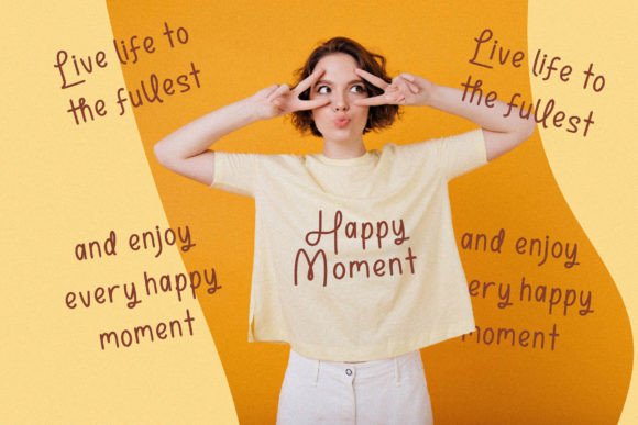 Girlthown Font PNG with transparent background - Preview 2