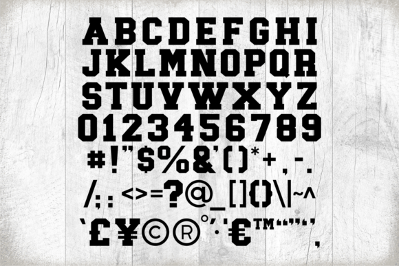 JP Sporty Tee Font PNG with transparent background - Preview 1