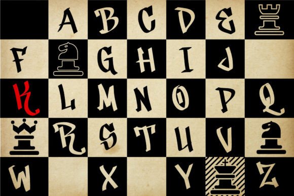 King Knight Font PNG with transparent background - Preview 6