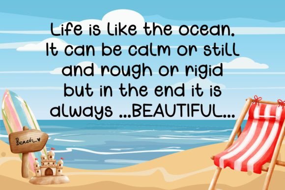 Malibu Holiday Font PNG with transparent background - Preview 1