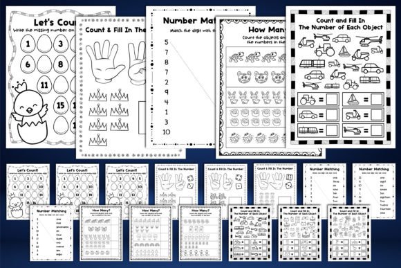 Number 1-20 Kid Tracing Gaming Coloring