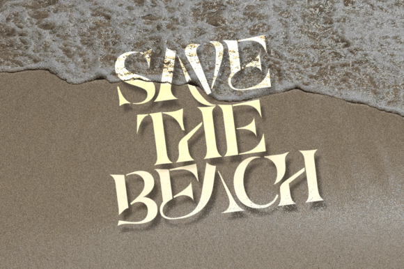 Sharky Font PNG with transparent background - Preview 3