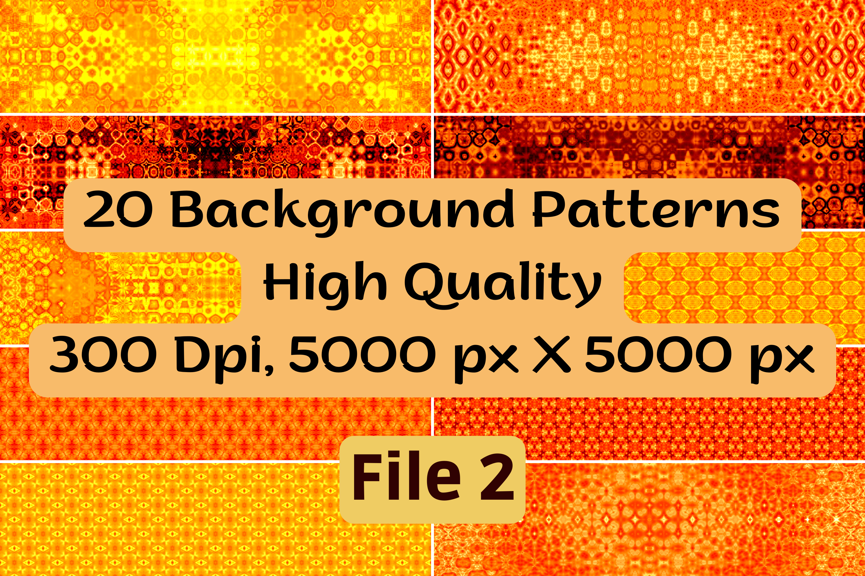 20 Orange Background Patterns 2 Graphic by mounbox · Creative Fabrica