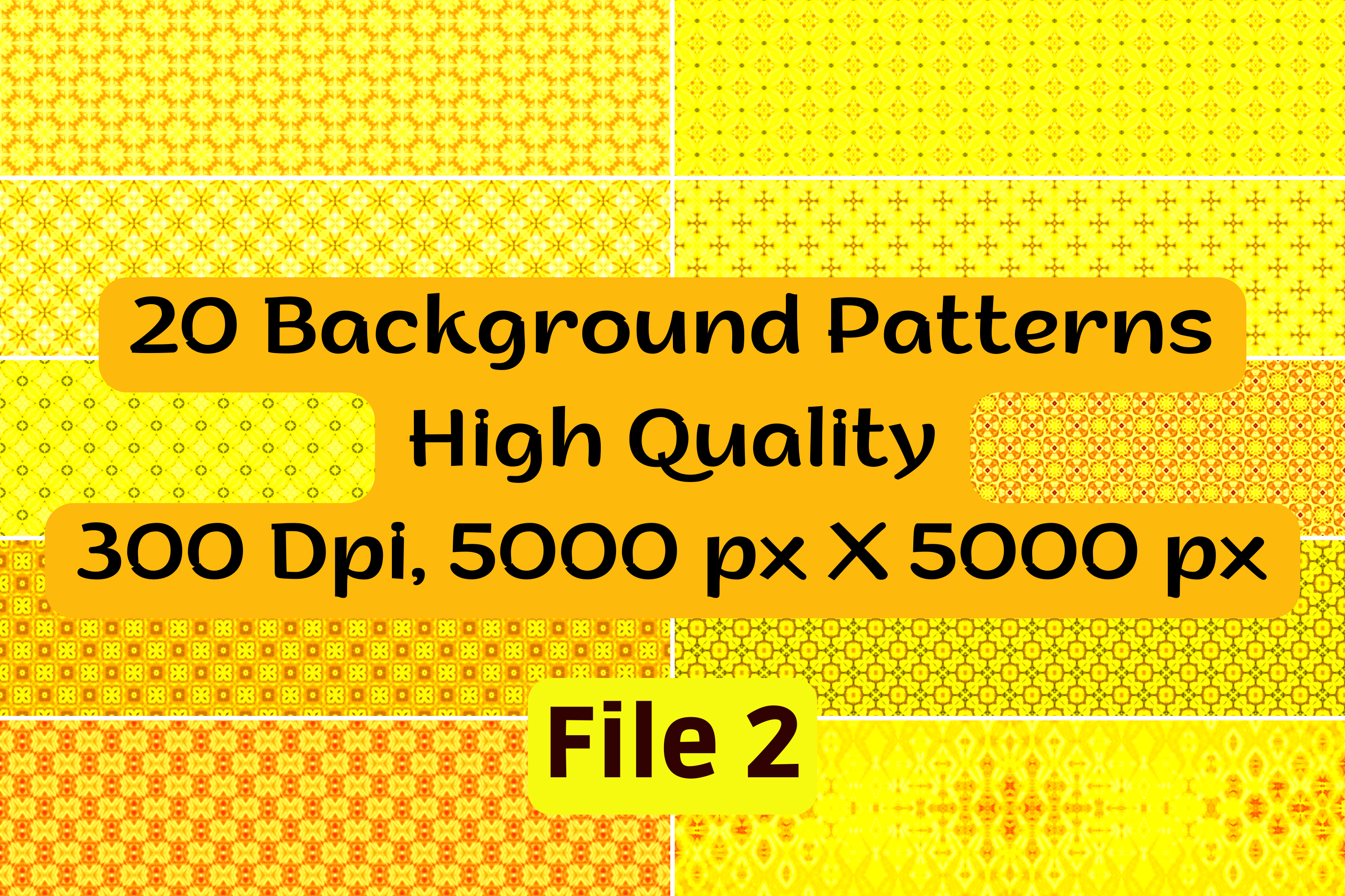Yellow Pretty Background Pattern 20 Yellow Background Patterns 2 Graphic by mounbox ยท Creative Fabrica