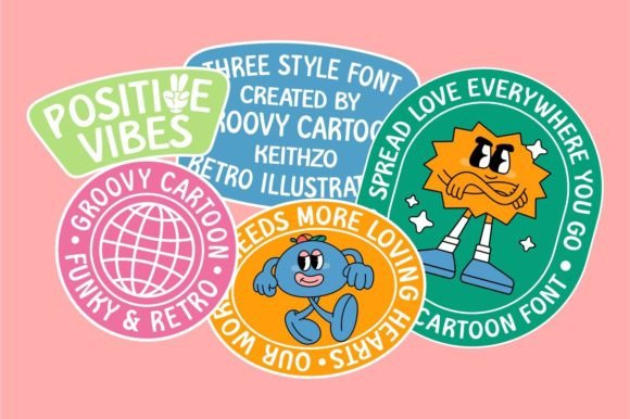 Groovy Cartoon Font - Preview 4