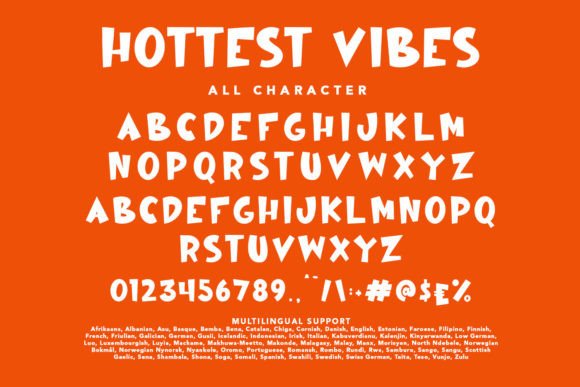 Hottest Vibes Font PNG with transparent background - Preview 2