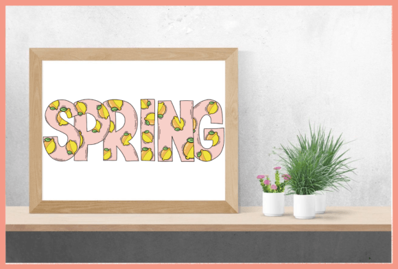 Lemon Summer Font PNG with transparent background - Preview 4