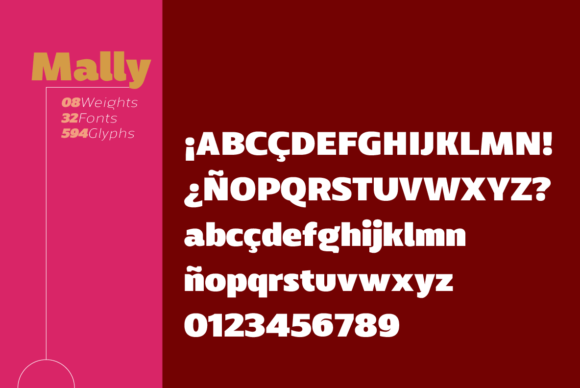 Mally Font font preview - 6