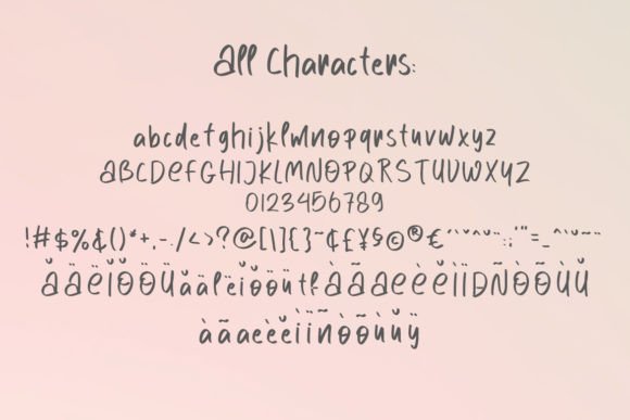 Ordinary Bump Font PNG with transparent background - Preview 3