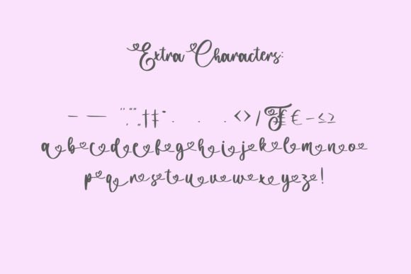 Our Friendship Font PNG with transparent background - Preview 3