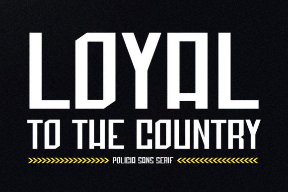 Policia Font PNG with transparent background - Preview 2