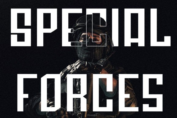 Policia Font PNG with transparent background - Preview 4