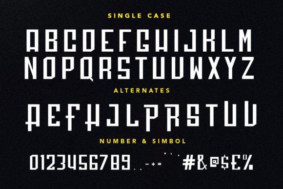 Policia Font PNG with transparent background - Preview 6