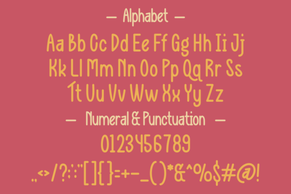 Quella Font font preview - 1