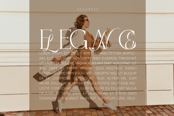 Recorded Font PNG with transparent background - Preview 3