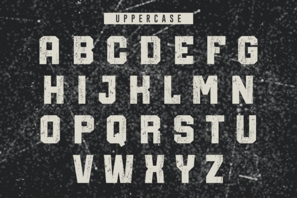 Rough Cement Font font preview - 3