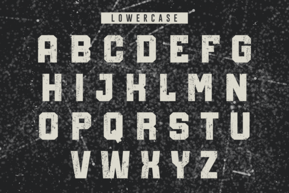 Rough Cement Font font preview - 4