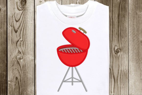 BBQ Charcoal Grill Applique