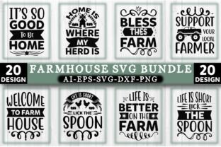 Farmhouse Svg Bundle Graphic by designking · Creative Fabrica