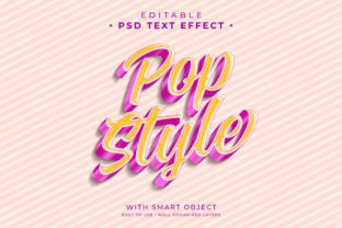 Popstyle Word PDS Pop Style Text Effect Graphic by ant project template · Creative ...