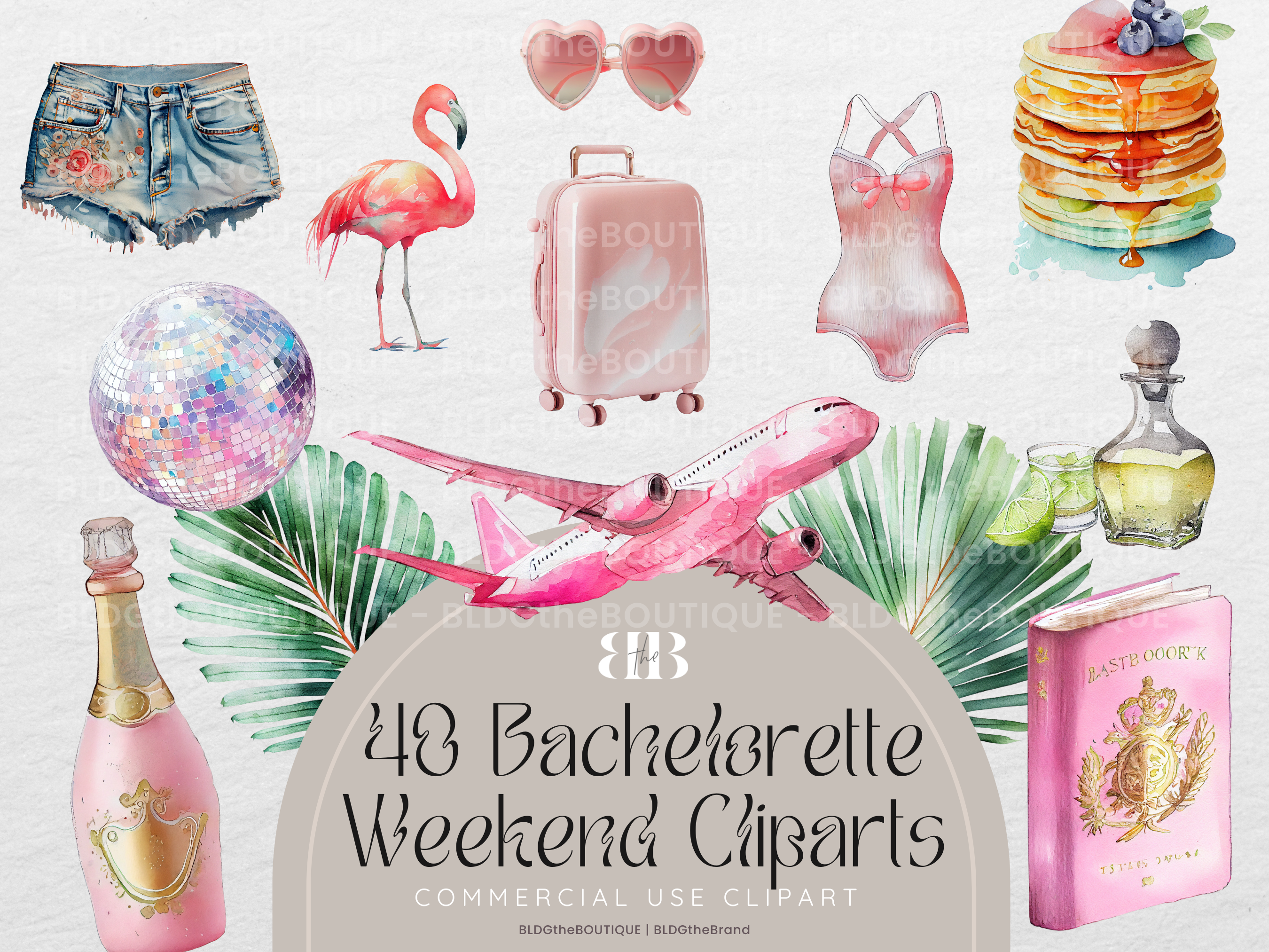 Bachelorette Weekend Clipart Mega Bundle