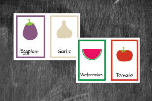 Fruits&vegetables Flashcards Graphic by Chase Minds Creative · Creative ...