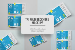 05 PSD Tri Fold Brochure Mockups Graphic by sujhonsharma · Creative Fabrica
