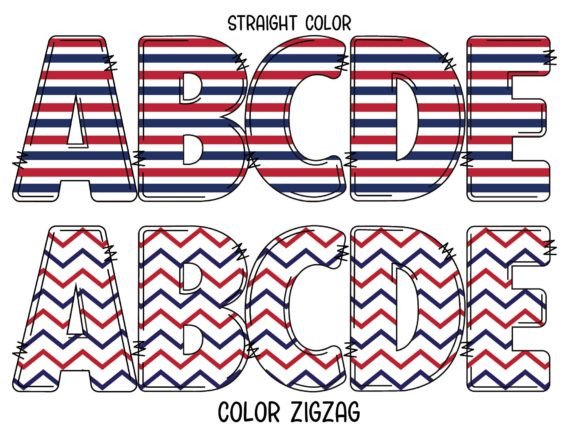 American Flag Font - Preview 2