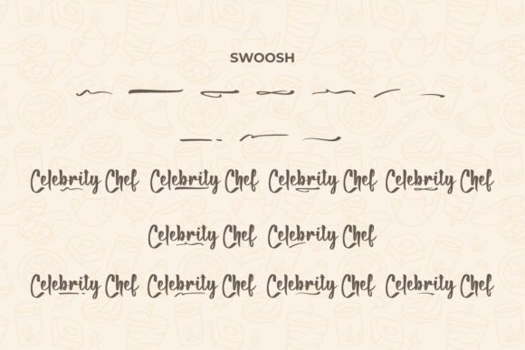 Celebrity Chef Font - Preview 6