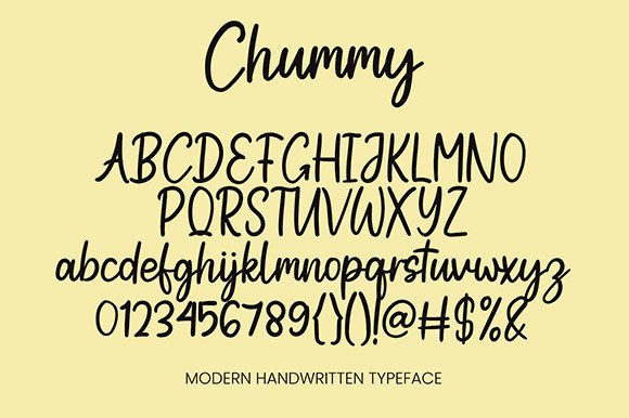 Chummy Font - Preview 5