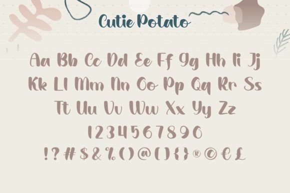 Cutie Potato Font - Preview 3