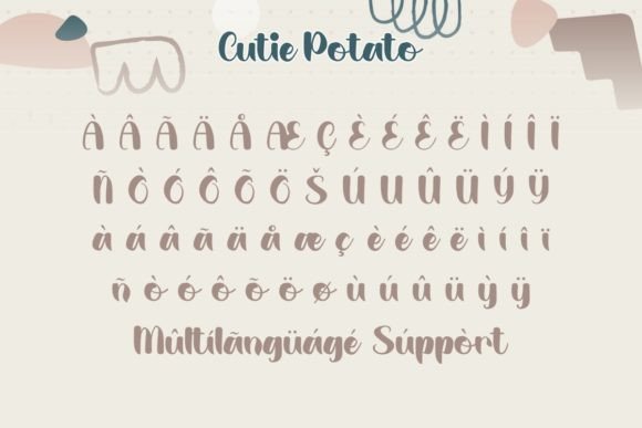 Cutie Potato Font - Preview 6