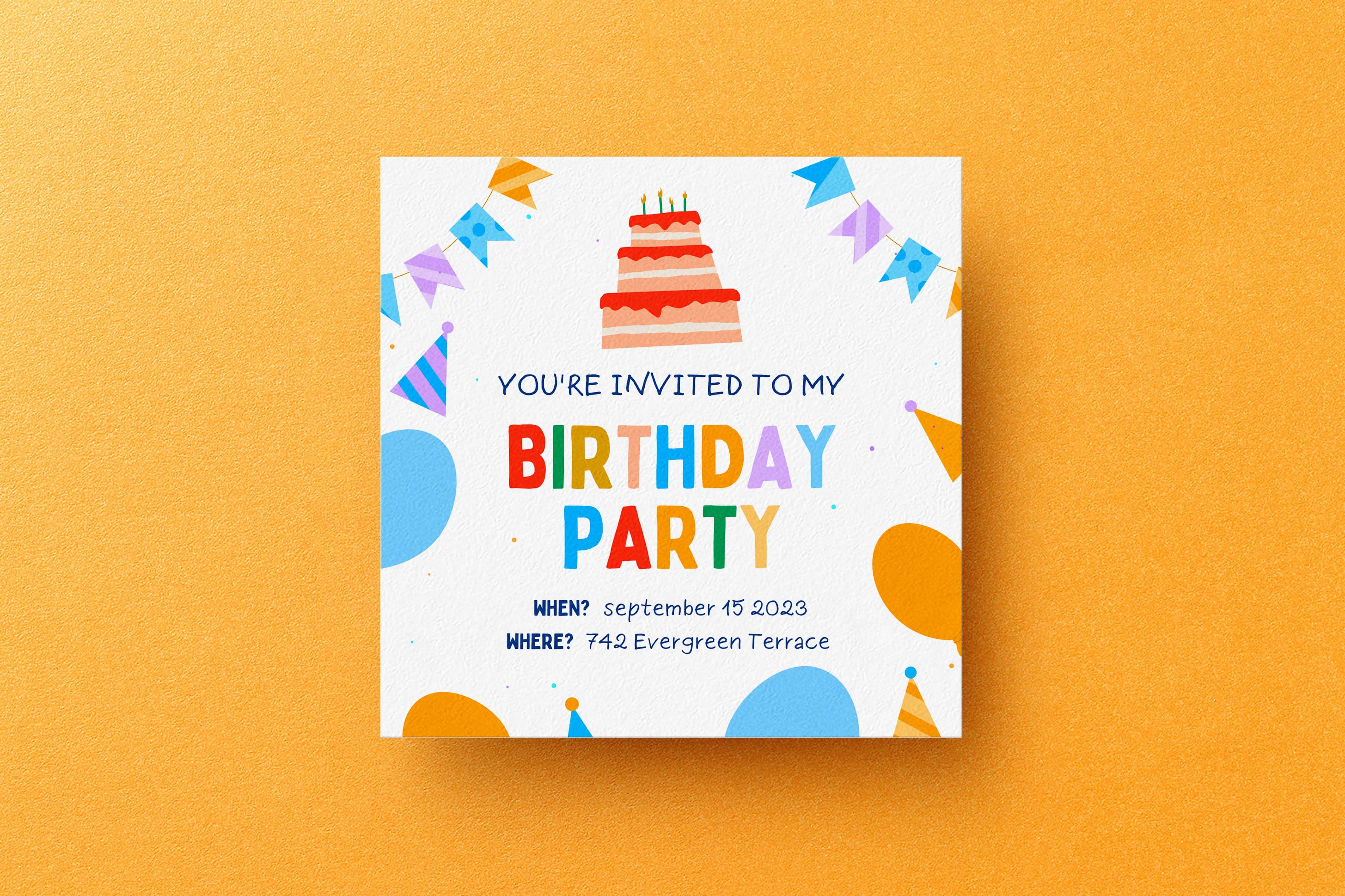 Editable Invitation Canva Template