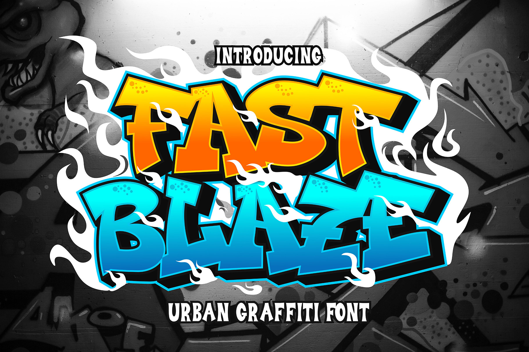 Fast Blaze font preview in a display style