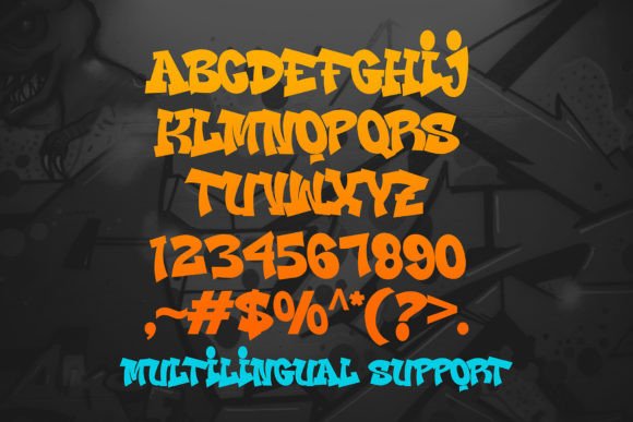 Fast Blaze Font PNG with transparent background - Preview 1